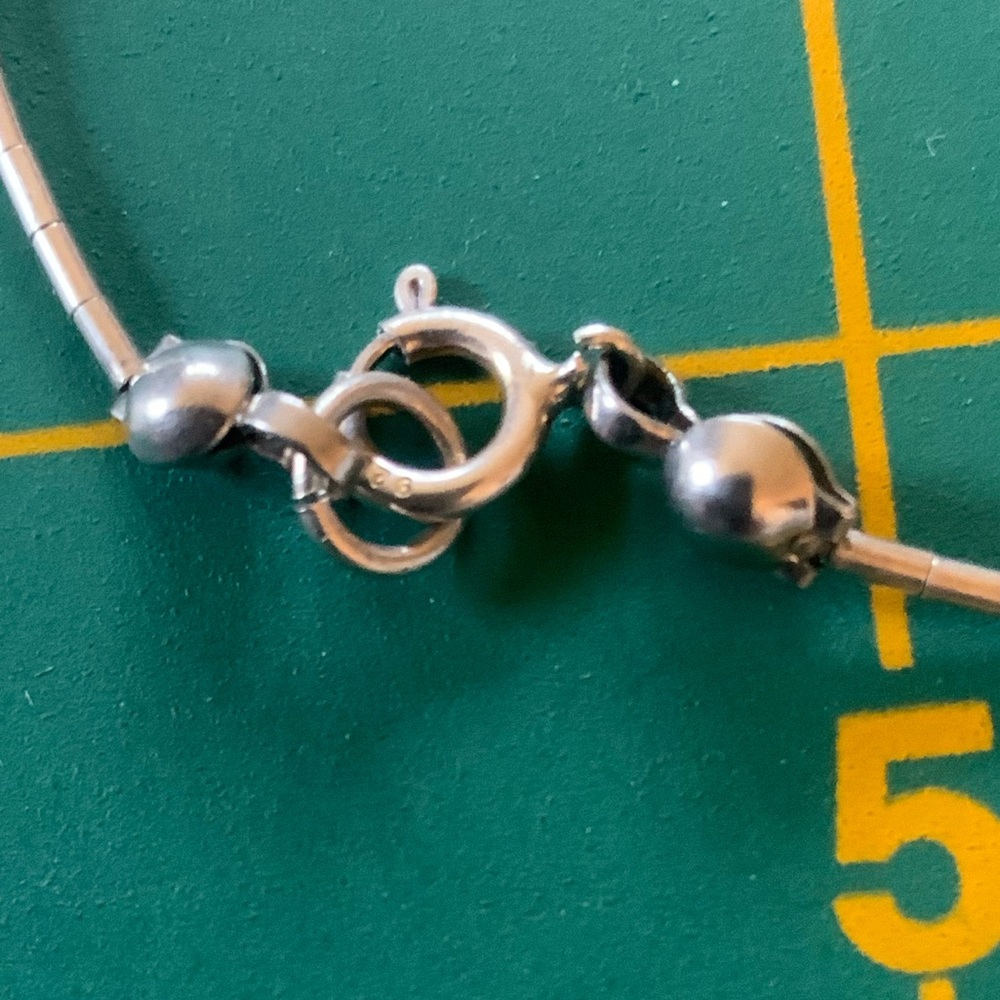 Sterling silver Hematite Liquid Silver Necklace - Picture 2 of 9
